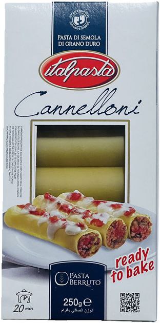 Макарони ITALPASTA твердих сортів Каннеллоні Італія 250г